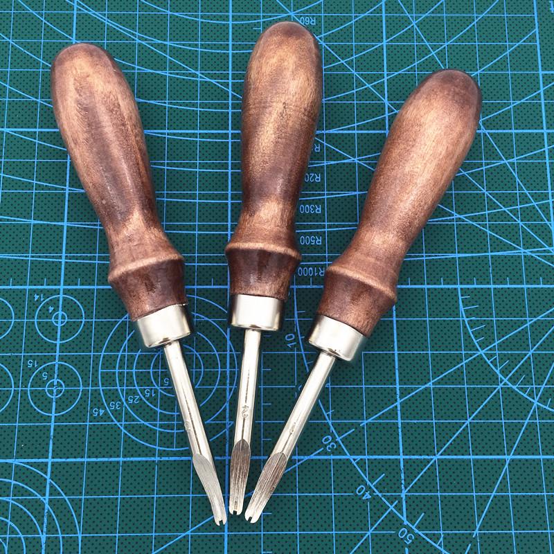 Professional Leather Edge Trimming Tool - 0.8/1/1.2mm Dehorning DIY Rounder