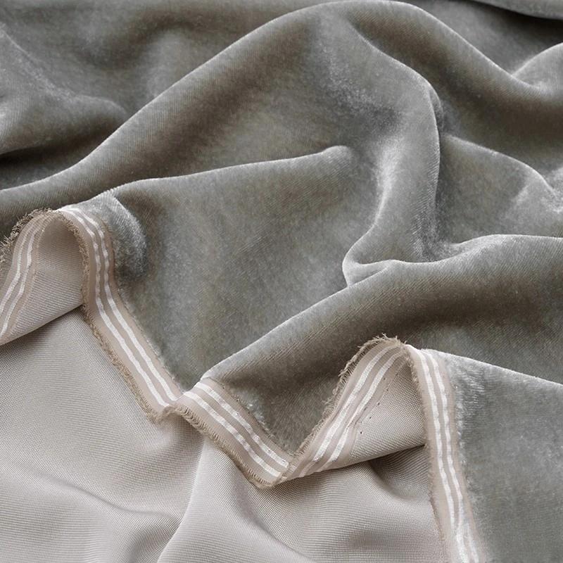 100x140cm Silk Velvet Fabric Solid Color Velvet Clothing Fabric for DIY Sewing Party Dress Cheongsam Designer Cloth