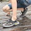 Summer New Mesh Hole Beach Shoes Men's Casual Outer Wear Hollow Breathable Leather Outdoor Sports Sandals