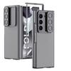 Luxury PU Leather Hard PC Shockproof Phone Cover for Samsung Galaxy Z Fold 6 5 4 Case with Screen Protector Camera Protection