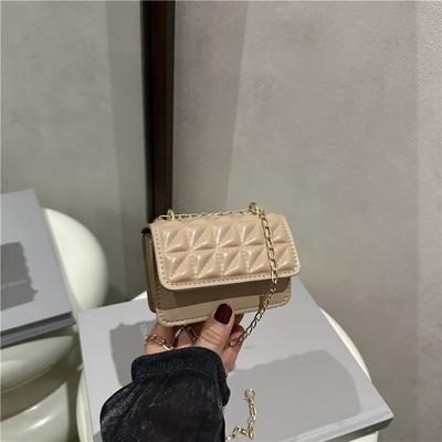 Simple Bag Women's New Popular Fashion Simple Shoulder Bag Casual Commuter Bag Small Square Bag