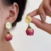Super Divine Rose Flower Earrings - High-end, Luxurious and Sweet Women's Ear Pendants - Simple and Elegant Eternal Flower Ear Pendants