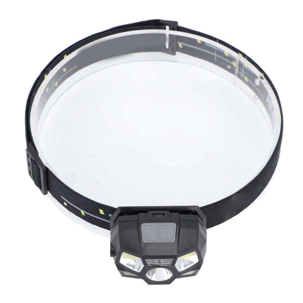 LED Head Lamp Flashlight USB Charging Strong Light Waterproof Motion Sensor Rechargeable Headlamp