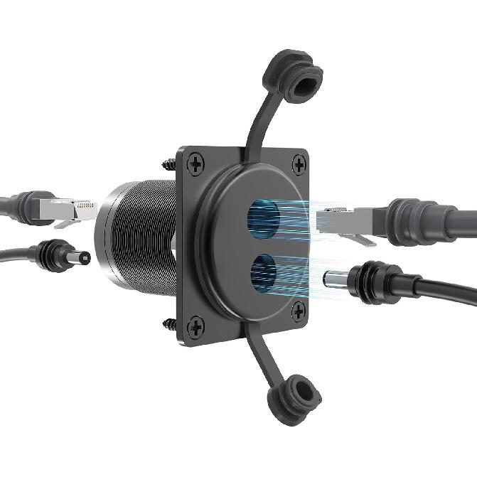 2 in 1 RJ45 Pass Through