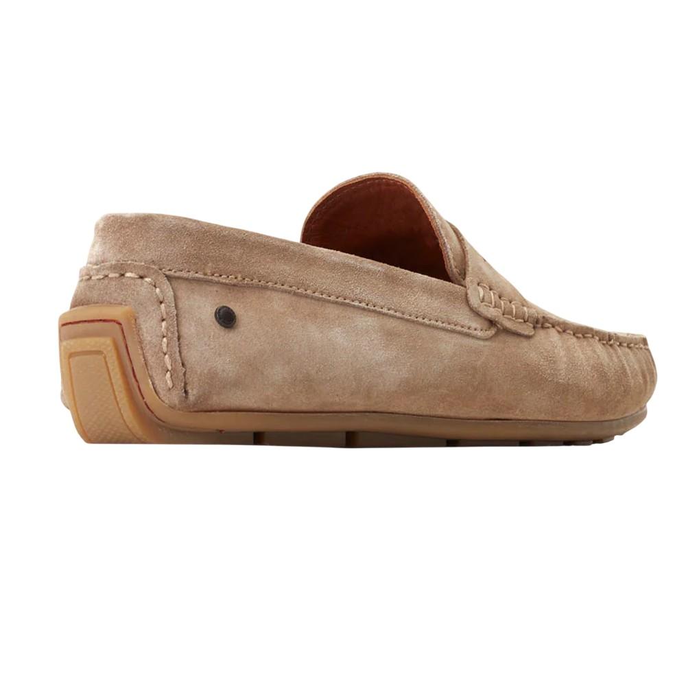 BASE LONDON Mens Collins Driver Suede Loafers