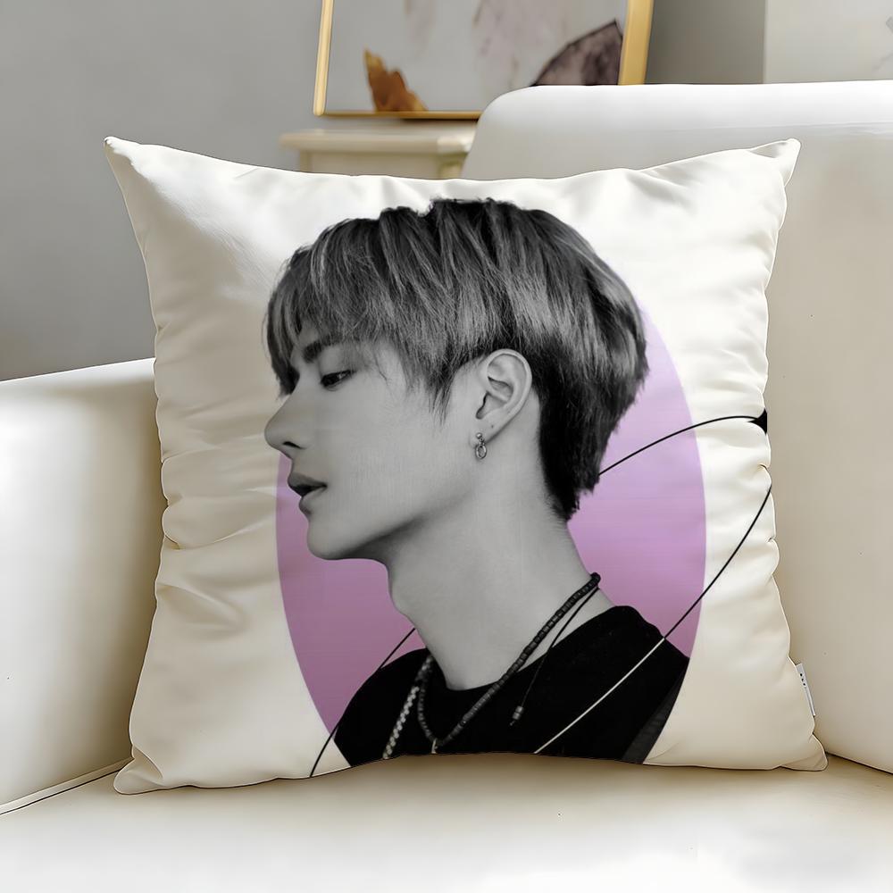 popular actor Wang Yibo Cushion Cover Soft & Easy-Wash Pillow Case – Versatile for Couch, Bed, Travel and Office