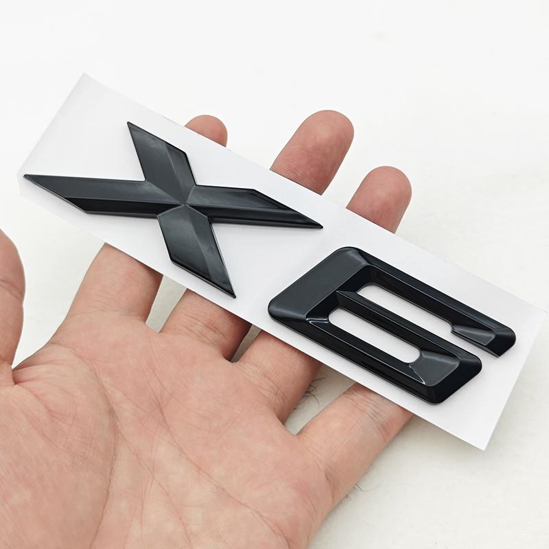 New 3D ABS Car Rear Trunk Logo X1 X3 X5 X6 X7 GT Z4 Emblem Badge Sticker For BMW U11 F39 G01 G45 F26 G02 G05 G06 G07 Accessories