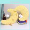 Plush Bear Moon Rabbit Comfort Pillow With Pp Cotton Filling For Sleep And Relaxation