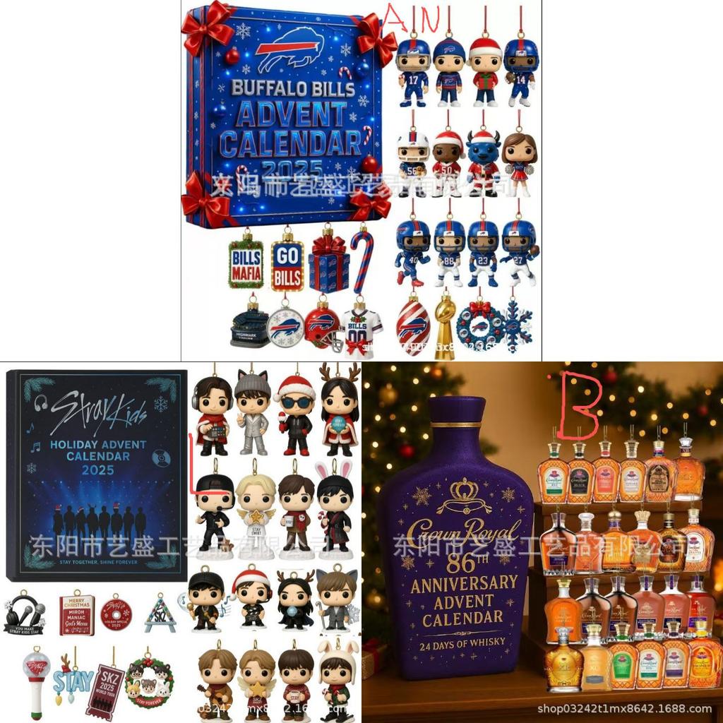 Weihnachts-Standalone-Blindbox-Dekoration aus Harz für Feiertagssammler und Geschenkideen