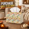 1pc Classic Fall Autumn Tissue Box-Oak Leaf Acorn,Durable Napkin Organizer for Car,Kitchen,Dining,Home Decor-Decorative Tabletop Party Tissue Box,Fest