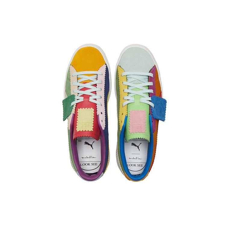 Michael Lau x Puma Suede Vintage Q2 Multi Unisex Sneaker Mehrfarbig Dill Elektro-Blau 382164-01