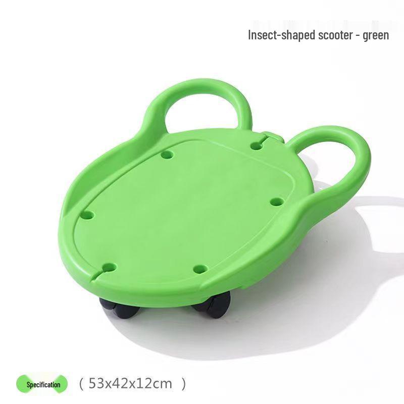 Children's Sensory Integration Scooter: Four-Wheeled Vestibular Balance Board for Crawling and Fitness.