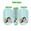 Aladdin Jasmine Princess Girls Birthday Party Decor Kit Disposable Tableware Plates Cups Napkins Tablecloth Balloon Party Favors