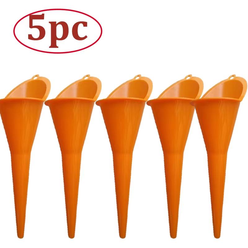 1/3/5pcs Car Refueling Longer Funnel Long Stem Auto Oil Funnels Anti-splash Car Motorcycle Gasoline Oil Fuel Filling Repair Tool