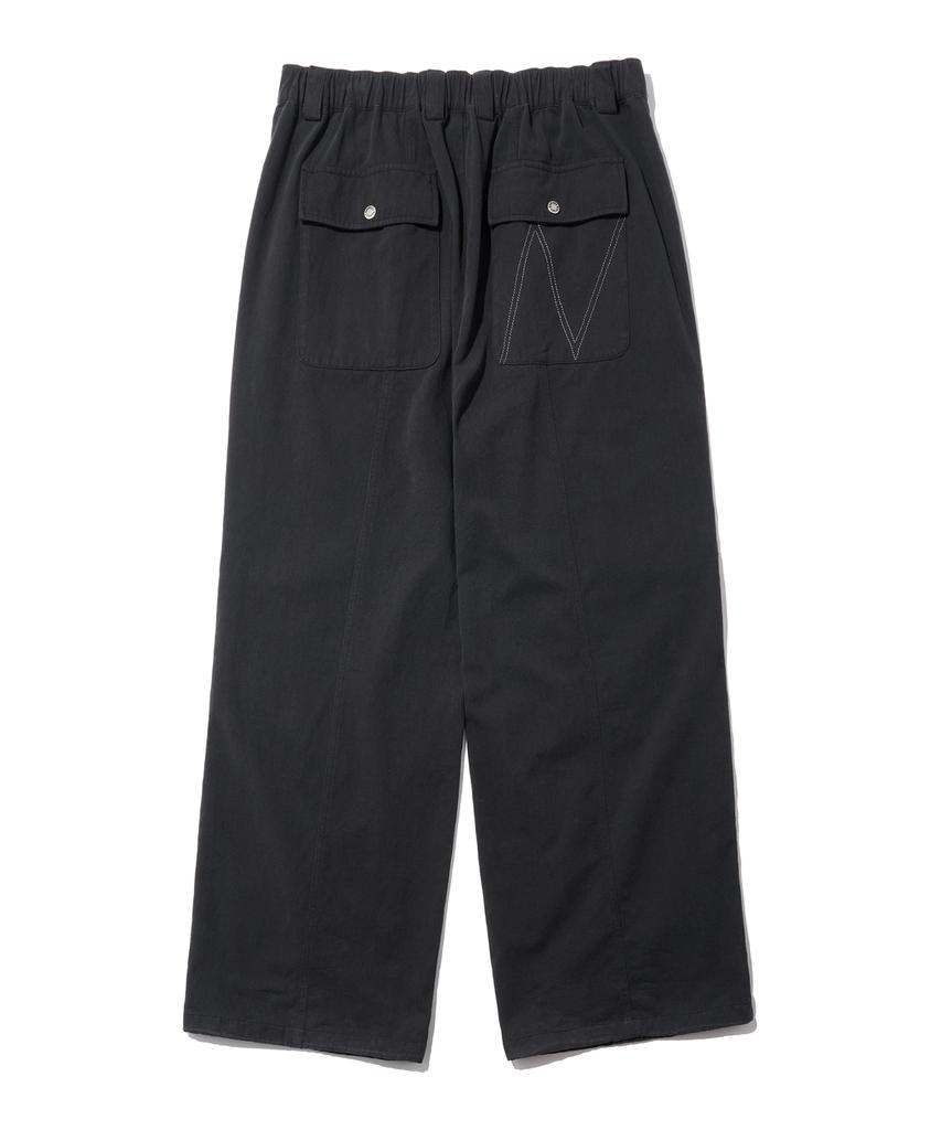 Nontai Parachute Contrast Cargo Pant (Black)