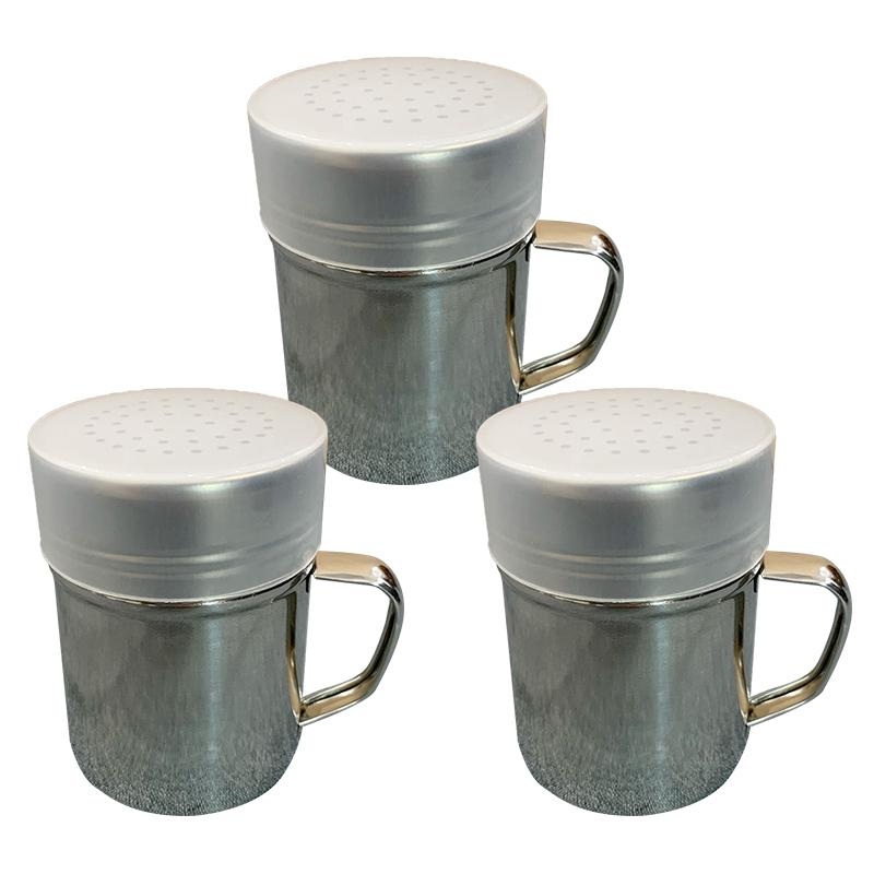 1Pcs Kitchen Tool With Handle Shaker Pepper Sugar Salt Stainless Steel Dispenser