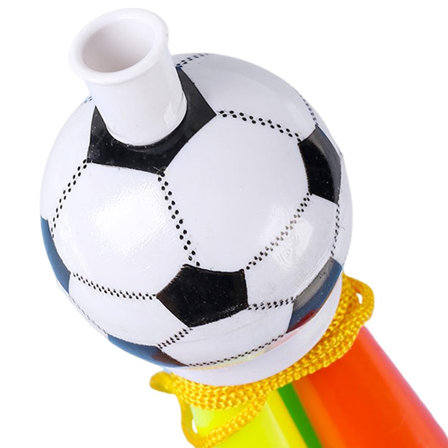 3/6pcs 3-Hole Plastic Football Style Horn Creative Party Chearing Sounding Props Party Ball Game Lively Atmosphere Creation Tool