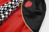 Queen Cosplay Halloween Costume Children Girls Princess Dress Playing Cards Witch Queen with Accessories Heart Tiara Red X Black 150 [ReliBeauty]