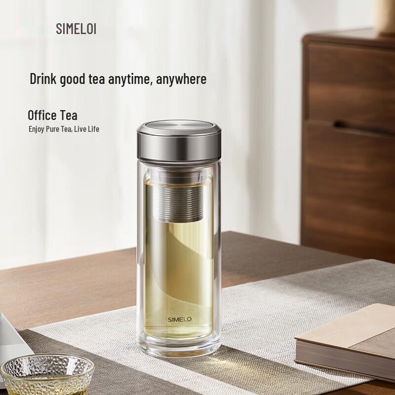 Shimeile New Master Double-Layer Tea Infuser Glass Bottle