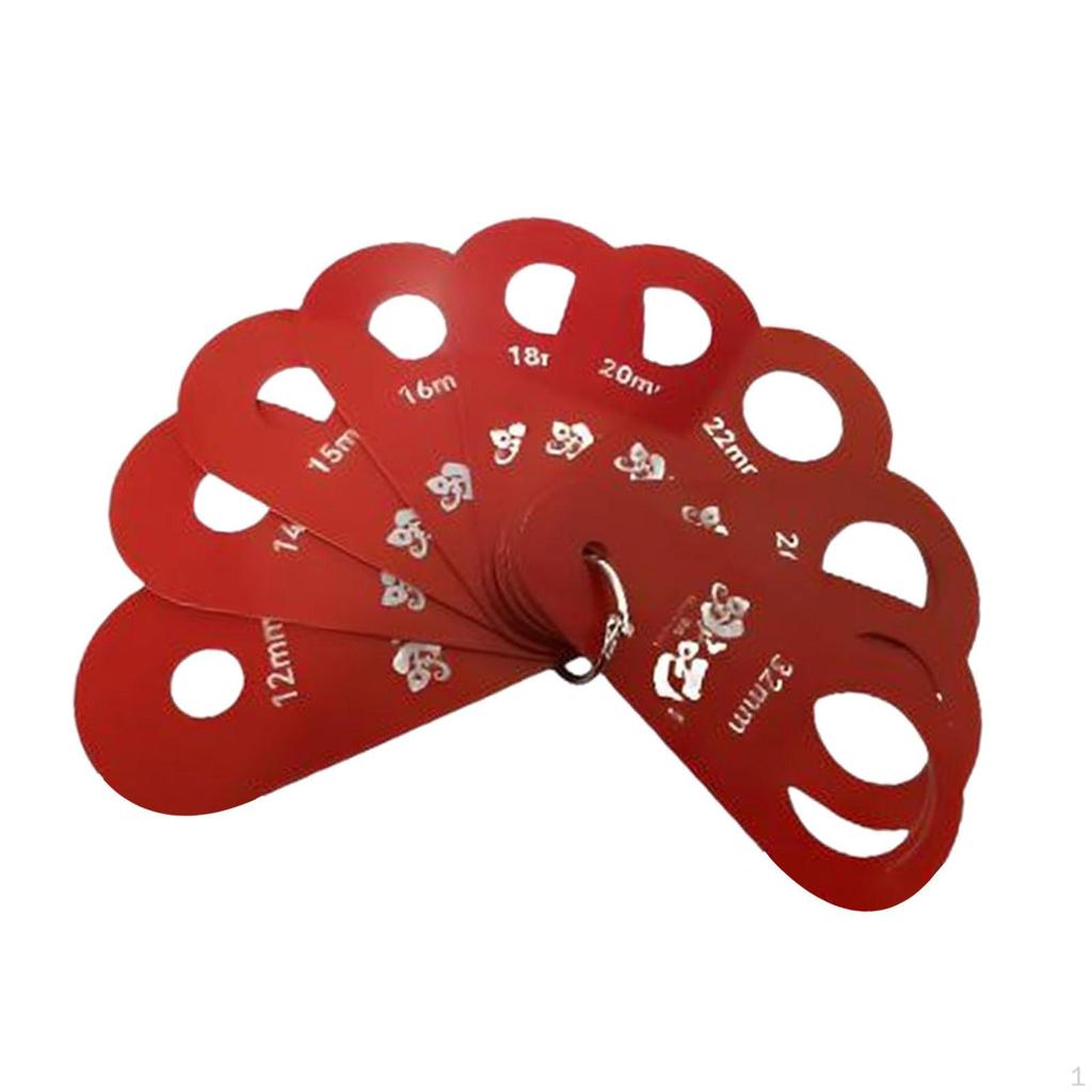 Fruktdiametermätare Linjal Blåbärsmätning Kompakt Praktisk Professionell Frukter