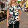 Mode Damen Schmetterling Familie Print T-Shirt Lustig Lässig O-Ausschnitt Kurzarm T-Shirt Sommer Damen T-Shirt