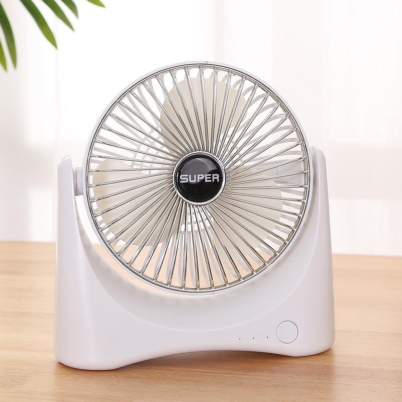 

Portable Desktop Fan with U Shaped Base 3 Speeds Adjustable Quiet Cooling Fan for Home Office White+Silver