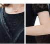 2023 Summer Plus Size Black Lace Skirt Dress - Fashionable, Slimming Women's Wear