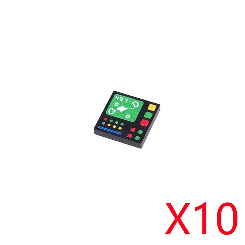 Scene Model Printing Accessories Building Blocks Dashboard Screen Keyboard Mouse Control Buttons Mini Compatible Brick Toy N08