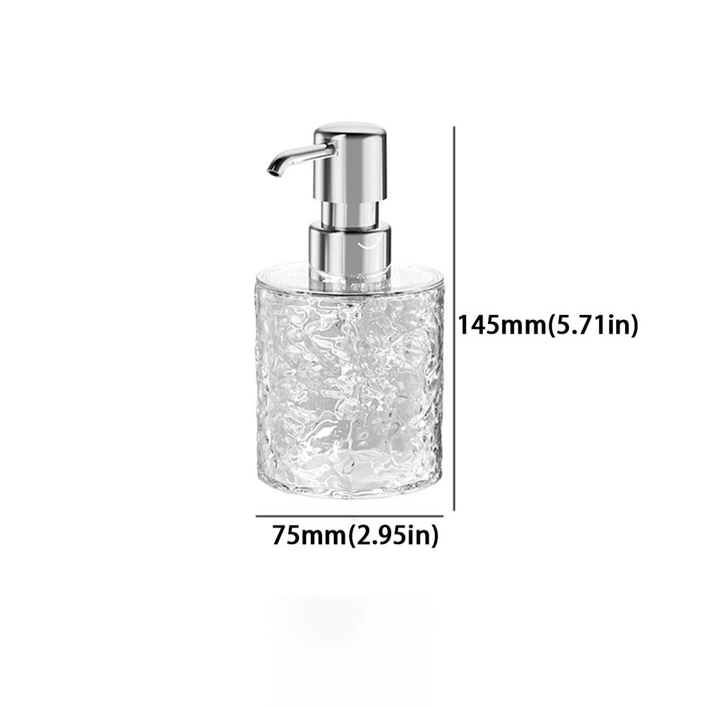 Luxury Bathroom Soap Dispenser Reusable Hand Pump Dispenser Bottle Transparent Shower Gel Empty Bottle Liquid Container