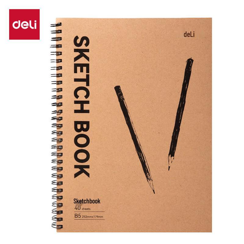 Deli 40-Sheet Side-Flip Sketchbook
