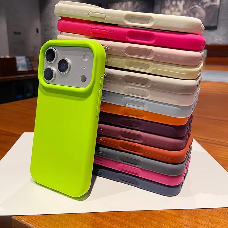 Luxus Flüssigsilikon Handyhülle für Apple iPhone 17 Air 16E 15 14 Plus 13 12 Mini 11Pro Max XR XS 7/8 SE XSmax Stoßfeste Schutz-Rückseite