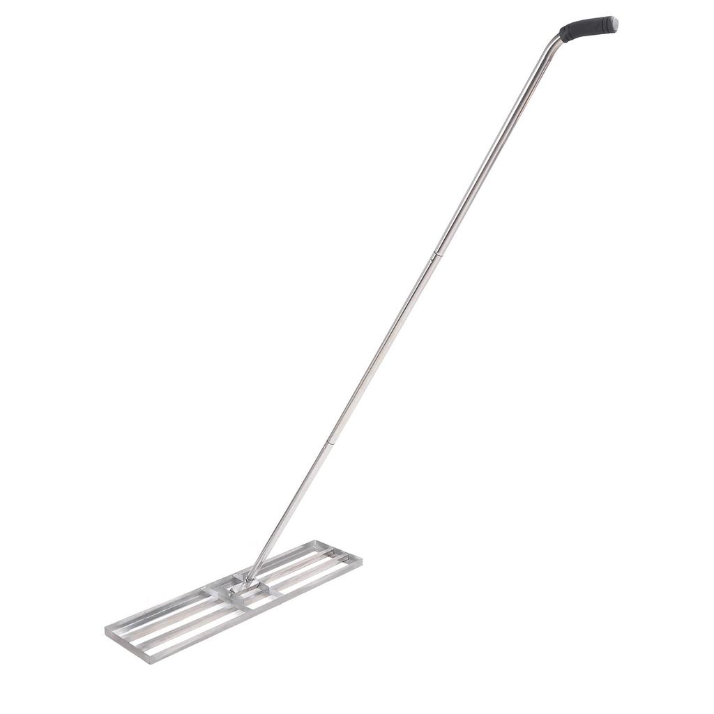 Lawn Leveling Rake Adjustable Handle Stainless Steel Heavy Duty Effort Saving Lawn Level Tool for