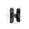 90/180 Degree Flip Door Lock Sliding Door Latch Zinc Alloy for Home Security Gate Anti-Theft Door Bolts Hardware