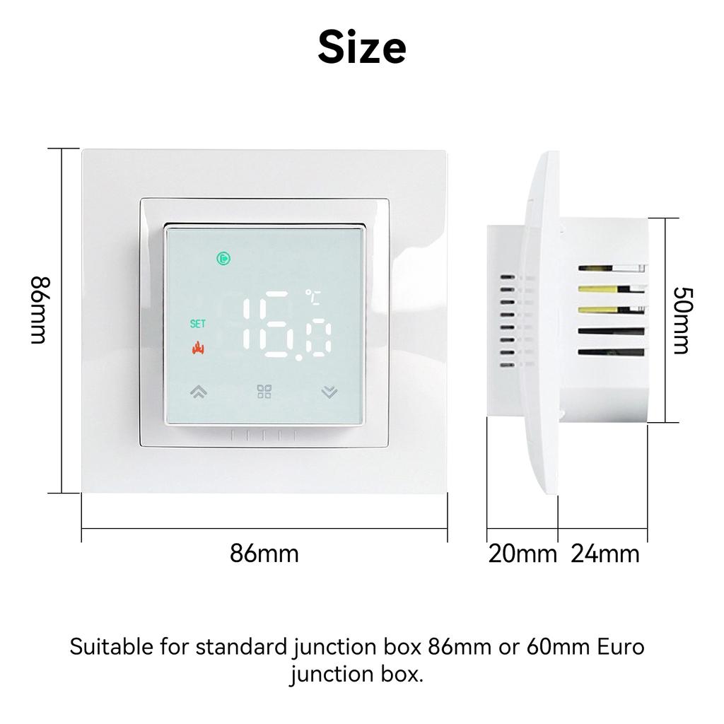 MINCO HEAT Smart WIFI MK08 Thermostat Remote Temperature Controller 3A 16A for Water/Electric Floor/Gas Boiler 1PC7