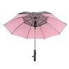 Tragbarer Regenschirm mit Ventilator, USB-wiederaufladbar, 2600mAh Powerbank, Sonnenschirm und Regenschirm, faltbar, kompakt, für heißen Sommer