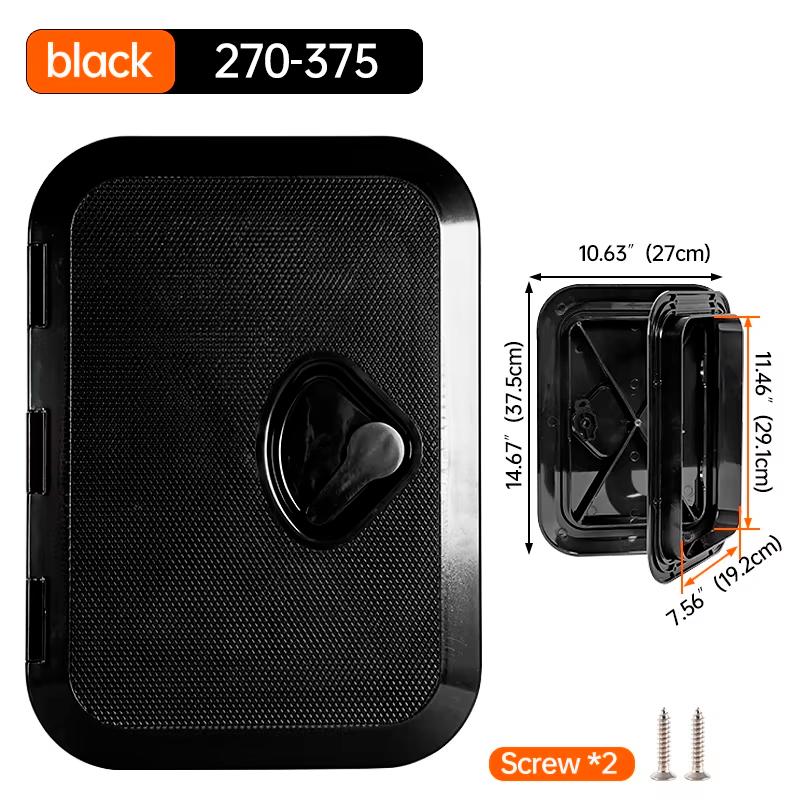 Marine Deck Access Hatch White/Black Rectangle Boat Hatch & Lid,Boat Deck Hatch Lids