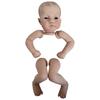 19inch Already Painted Twins Reborn Doll Kit Lily and Irys Soft Touch Hand Painted with Veins Cloth Body Included