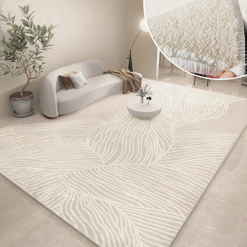 Modern Carpets for Living Room Abstract Large Area Plush Rugs Bedroom Decor Bedside Carpet Grey Thickened Floor Mat Lounge Rug