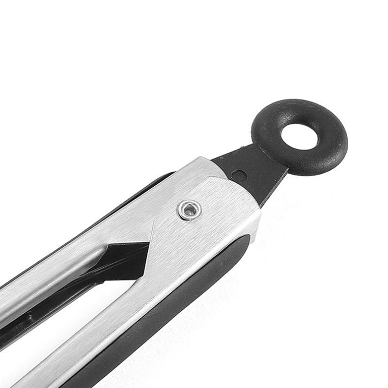 Stainless Steel Noodle Tongs Non-Slip Handle Heat-Resistant Chuck Easy To Store Multi-Functional Food Tongs