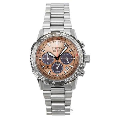 Promaster Sky Chronograph Stainless Steel Brown Dial Eco-Drive Diver's CA4664-60X 200M Men's Watch