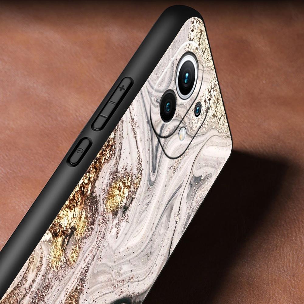 Vintage Marble Phone Case Cover for Xiaomi Mi 17 15 14 13 12 11 Ultra 15T 14T 13T 12T 11T Pro Lite 5G Soft TPU Shell Fundas Bags