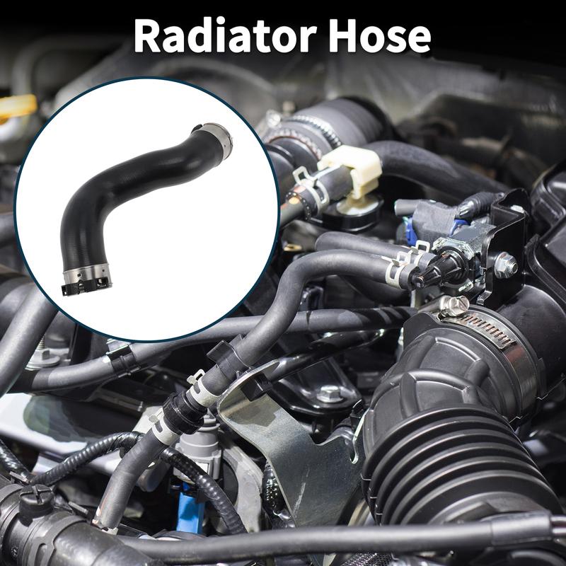X Autohaux Radiator Hose Heater Hose for Nissan X-Trail (T32) 2014 No.144634BD0A Rubber Intercooler Pipe Black 1 Pc