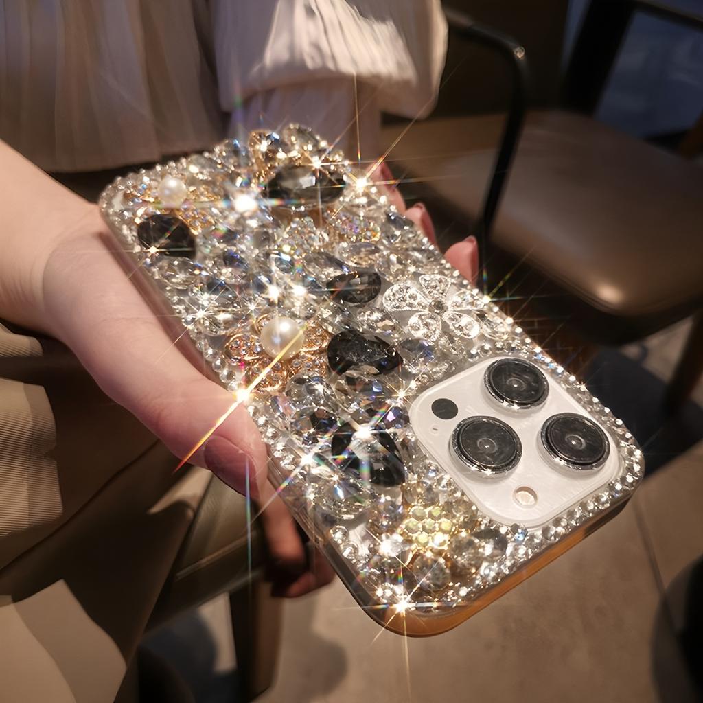 Glitter Rhinestone Phone Case For XiaoMi 15 Ultra 14 Pro 14T 14A Plus 13 Lite 13T 12 12T 12S 12X 5G Bling Crystal Diamond Floral Cover