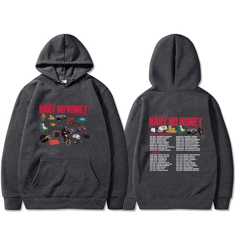 Bbno$ It's Pronounced Baby No Money European Tour 2025 Hoodie Men Women Hip Hop Fashion Oversized Pullover Male Vintage Hoodies