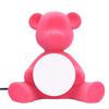 Cartoon Table Lamp LED Cute Decorative 3 Color Plug Powered Teddy Night Light for ChildrenPink EU