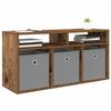 Lowboard with Drawers Reclaimed Wood Look 87 x 27.5 x 43 cm