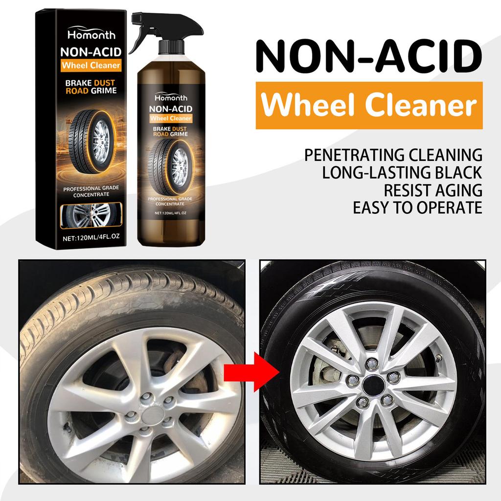 Car Tire Cleaner Kit Wheel Rim Polish Restoration Multi Function Cleaning Care for Car Wheels Maintenance