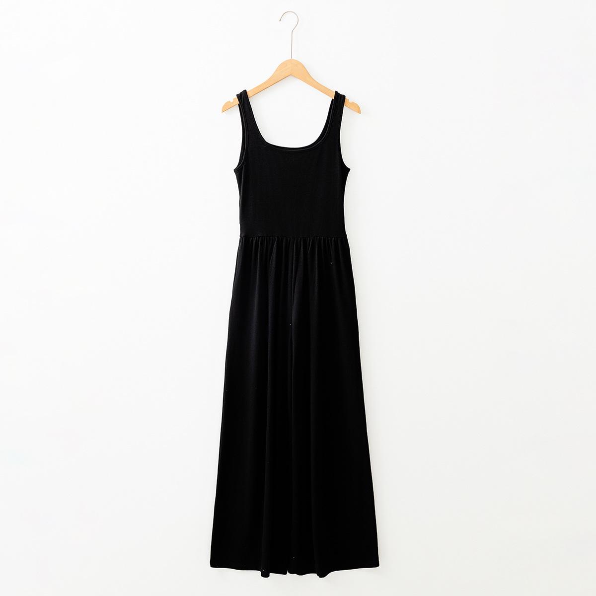 

Женский спортивный комбинезон без рукавов для похудения S чёрный