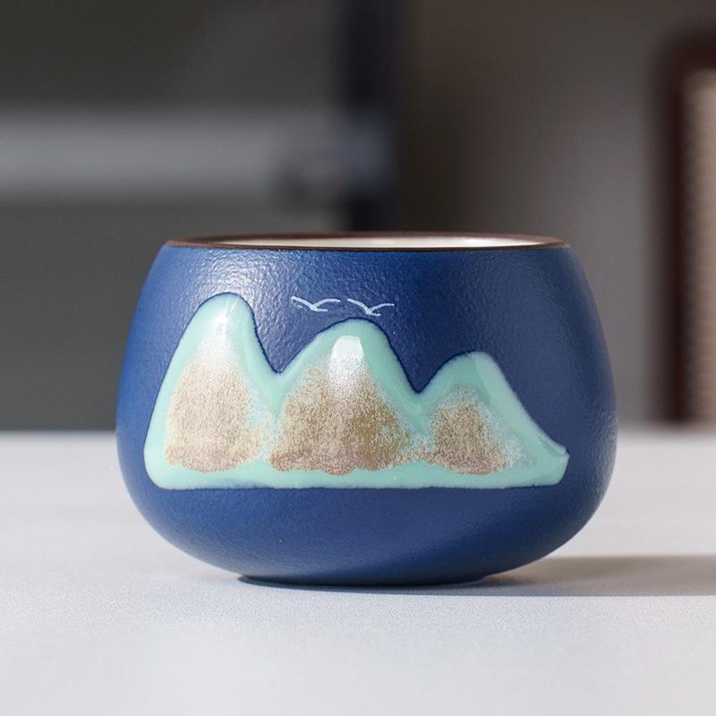 Chinese Style Ceramic Tea Tasting Cup - Cultural & Creative Gift for Hosts, Fathers, Leaders, Teachers & Business Souvenirs