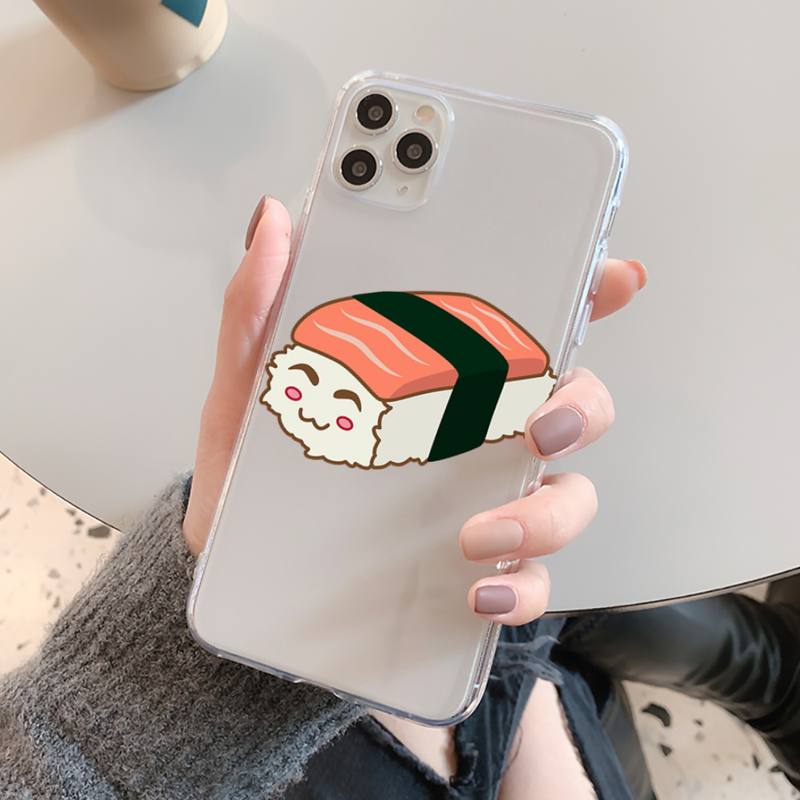 YNDFCNB Japanese Shiba Inu Sushi Phone Case for Iphone 13 11 12 Pro XS MAX 8 7 6 6S Plus X 5S SE 2020 XR Fundas